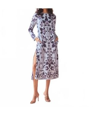 Omika Lara Midi Dress - Purple