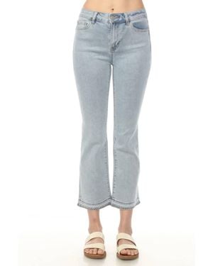 Charlie b Cropped Flare Jeans - Blue