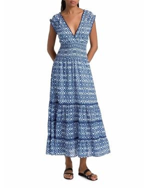 Ro's Garden Hilda Midi Dress - Blue