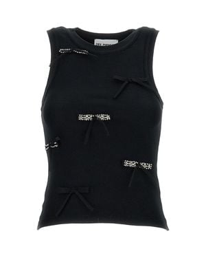 Des Phemmes Snug-Fit Tank Top - Black