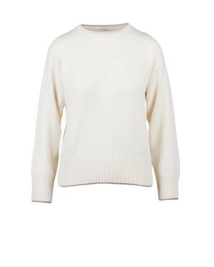Eleventy Cashmere Crewneck Sweater - White