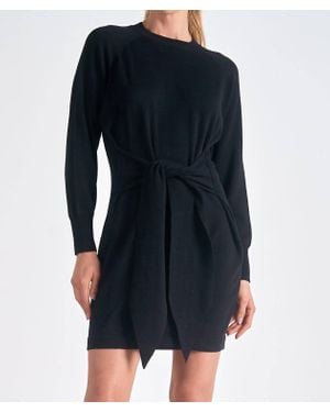 Elan Longsleeve Midi Dress - Black