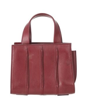 Max Mara Micro Whitney Top Handle Bag - Red