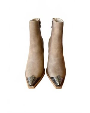Oasis Society Zion Western Boots - White