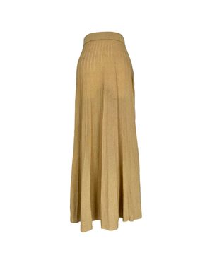 Ba&sh Pleated Maxi Skirt - Natural