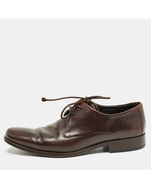 Giorgio Armani Leather Classic Oxfords - Brown