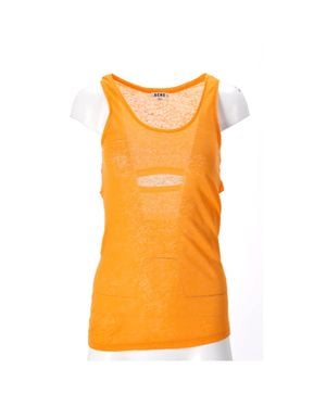 Acne Studios Beadu Cut Top - Orange