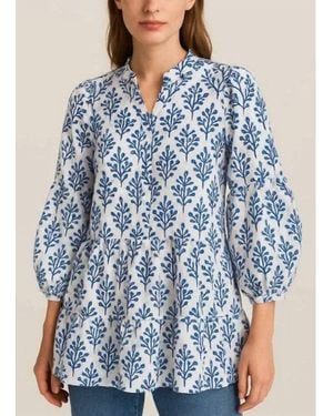 Guadalupe Matilda Blouse - Blue