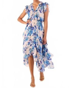 MISA Los Angles Dakota Dress - Blue