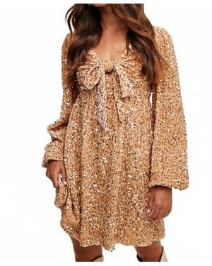 Mustard Seed Ciana Mini Dress - Brown