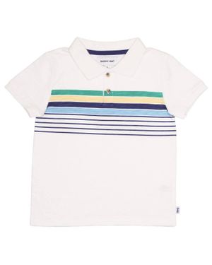 Sammy + Nat Kids' Cool Multi Andrew Polo - White
