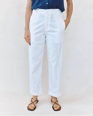 Bella Dahl Seamed Soft Barrel Pant - Blue