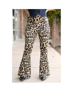 Julia Rose Francesca Super Flare Leggings - Natural