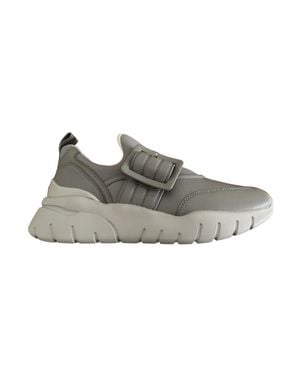 Bally Brinelle 6239653 Sasso Calf Plain Leather Sneakers - Gray