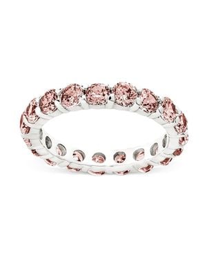 Sterling Forever Sterling Gracie Sapphire Cz Eternity Ring - White