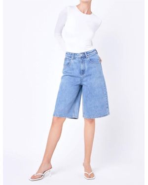 Grey Lab Long Sleeve Bodysuit - Blue