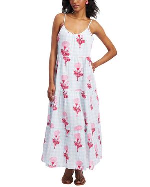 Roberta Roller Rabbit Marigold Gingham Dakota Dress - White