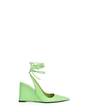 BY FAR Vaughn Wedge Shoes - Green