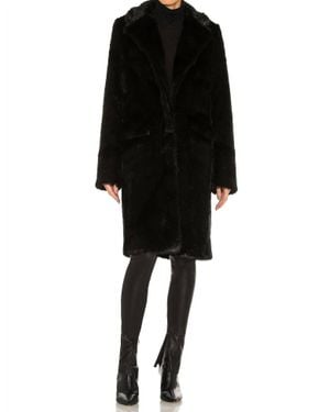 RTA Dawson Faux Fur Coat - Black