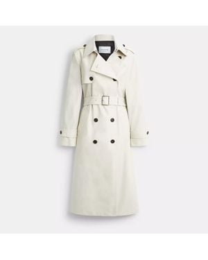 COACH Long Trench - Natural