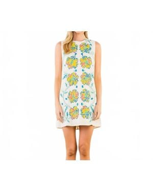 Thml The Petal Parade Sleeveless Floral Shift Dress - Yellow