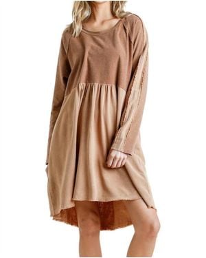 Umgee Let's Get The Party Started Dress - Brown