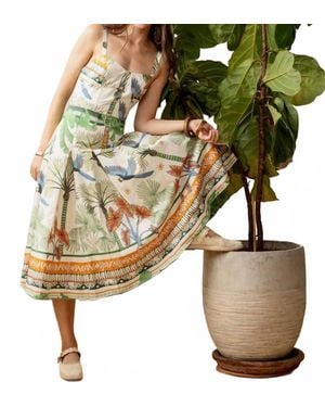 Aylaya Sao Paulo Midi Dress - Green