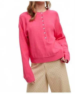 Wishlist Rhea Pullover Sweater - Red