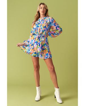 TRUEDAMES Yes Please Woven Romper - Green