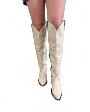 Liberty Black The Alyssa Bone Boots - Natural