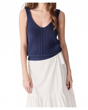 DELUC Lyam Knit Top - Blue