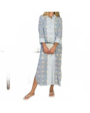 Just Darviny Paola Midi Dress - Blue