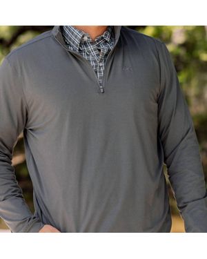 TEXAS STANDARD Quarter Zip Pullover - Gray