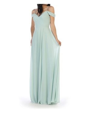 EVA Off Shoulder Maxi Dress - Green
