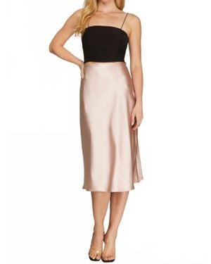 She + Sky Georgina Midi Skirt - White