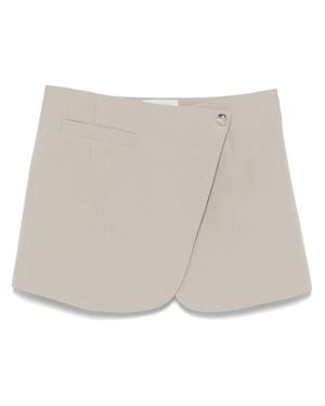 Coperni A-Line Wrap Skirt - Natural