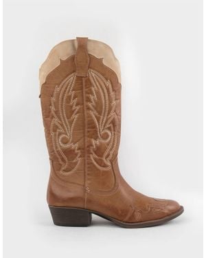 Matisse Cisco Western Two Tone Boot - Brown