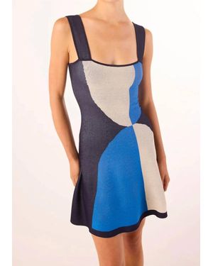 MISA Los Angles Vivi Mini Dress - Blue