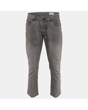 BOSS Cotton Blend Regular Fit Pants - Gray