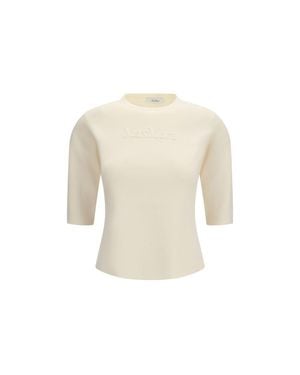 Max Mara Pure Viscose T-Shirt - White