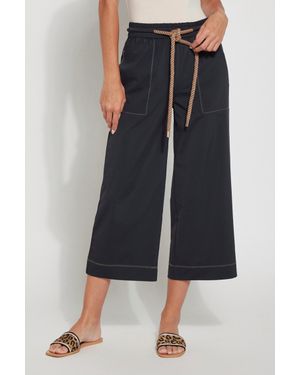 Lyssé Phoenix Crop Wide Leg Pants - Blue
