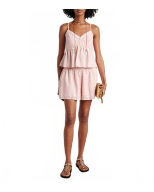 Velvet By Graham & Spencer Aliah Eyelet Tank Top - Pink