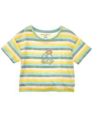 Lucky Brand Finch Retro Stripe T-Shirt - Yellow