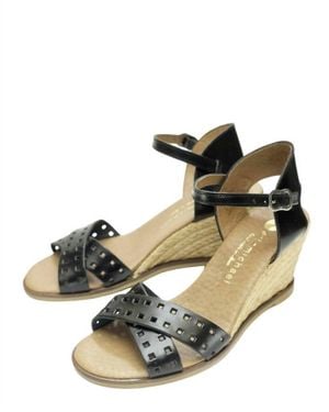 Eric Michael Dakota Ankle Strap Sandals - Black