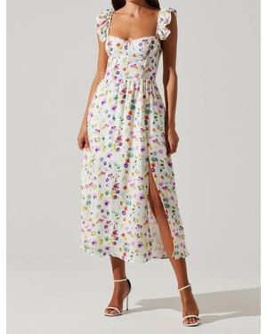 Astr Wedelia Midi Dress - Multicolor