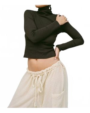 Gil Rodriguez Bellevue Long Sleeve Turtleneck Top - Black