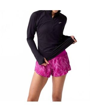 Brooks Dash 1/2 Zip 3.0 Long Sleeved Top - Purple