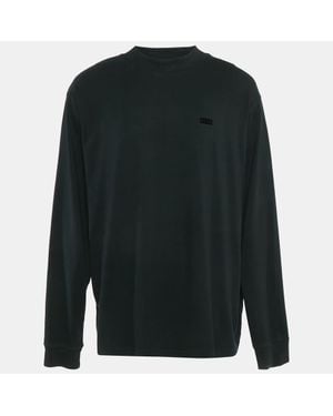 Kith Logo Print Cotton Crew Neck Sweatshirt - Green