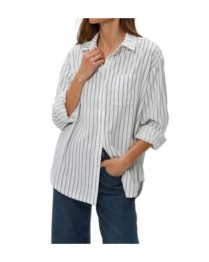 Michael Stars Beau Button Down Shirt - Gray