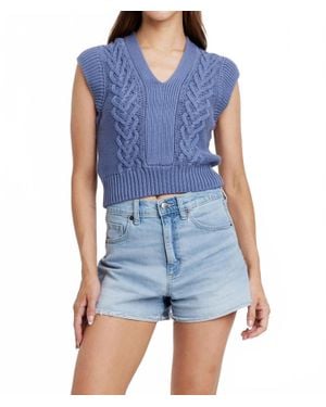 Another Love Emberly Sweater Vest - Blue